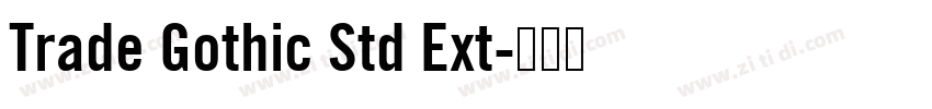 Trade Gothic Std Ext字体转换